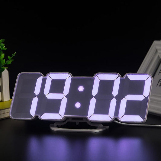 3D Wireless Remote Digital LED Alarm Clock