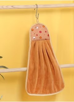 Microfiber Wash Basin Hanging Hand Kitchen Towel Napkin with Ties (44x24 cm, Pack of , 6 Multicolor), 200 GSM