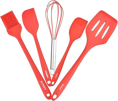 5PCS Kitchen Silicone Cooking Utensils Set