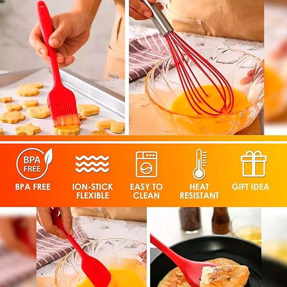 5PCS Kitchen Silicone Cooking Utensils Set