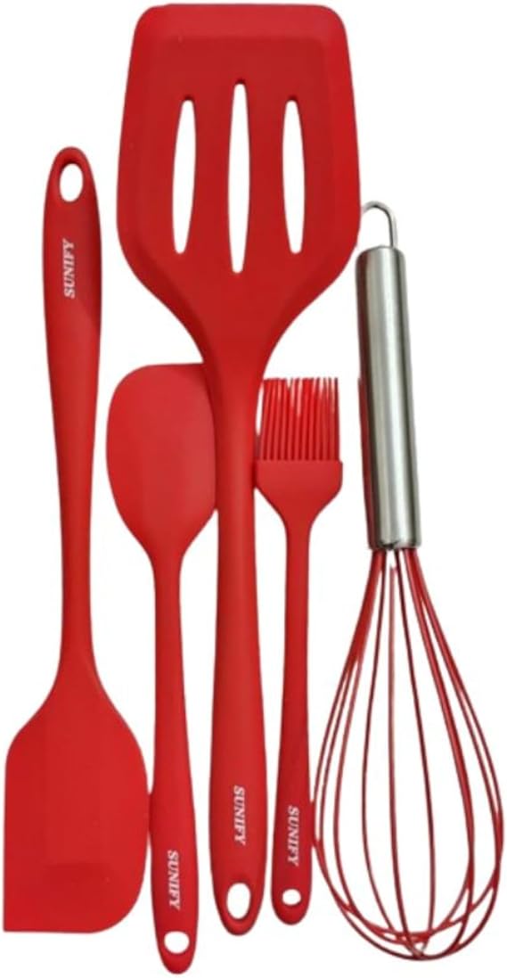 5PCS Kitchen Silicone Cooking Utensils Set