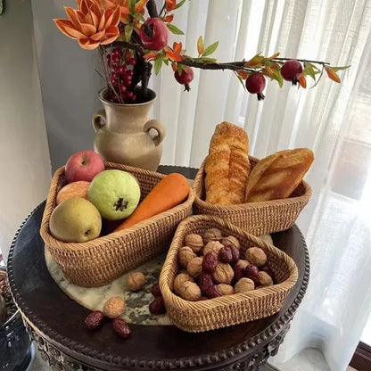 Handwoven Rattan Storage Basket